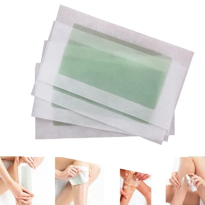 

5Pcs Face Body Hair Removal Remover Depilatory Cold Wax Strips Papers Waxing Nonwoven Paper For Leg Body Face Epilator Set Hot