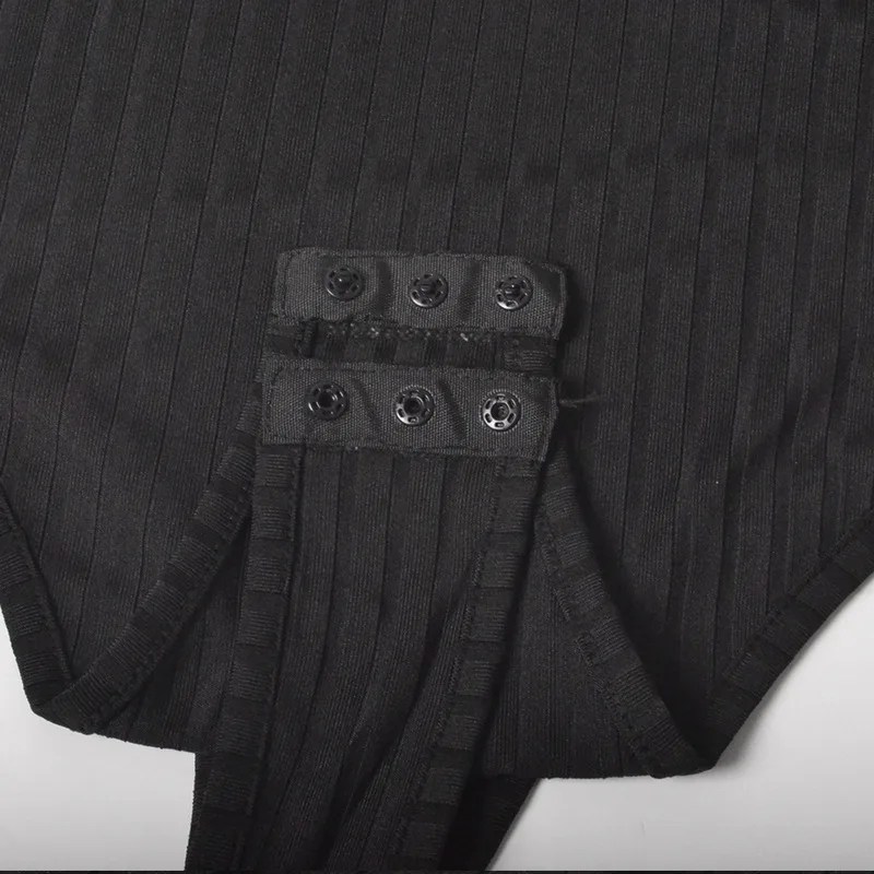 Женское трикотажное боди в рубчик с открытыми плечами осень 2020 черный женский