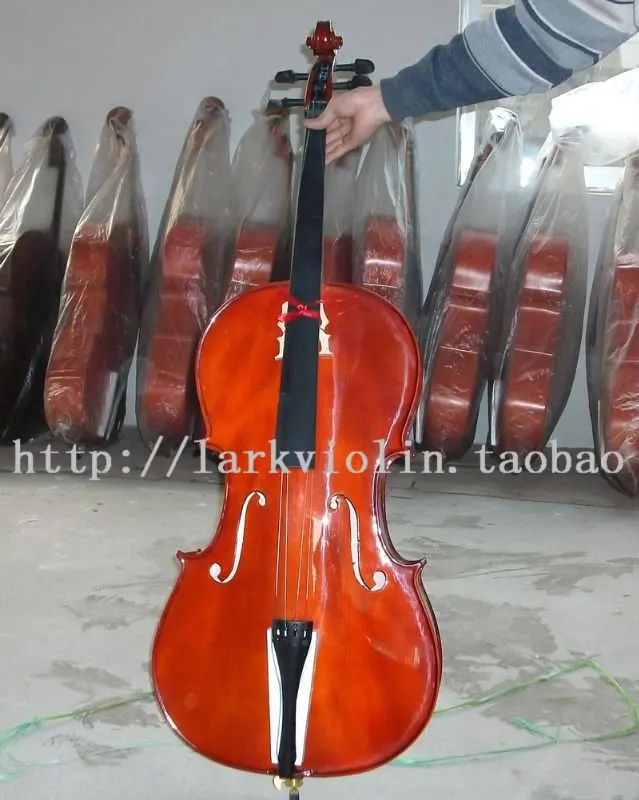 

1/8 1/4 1/2 3/4 4/4,High quality Maple wood makes cello,real solid wood cello