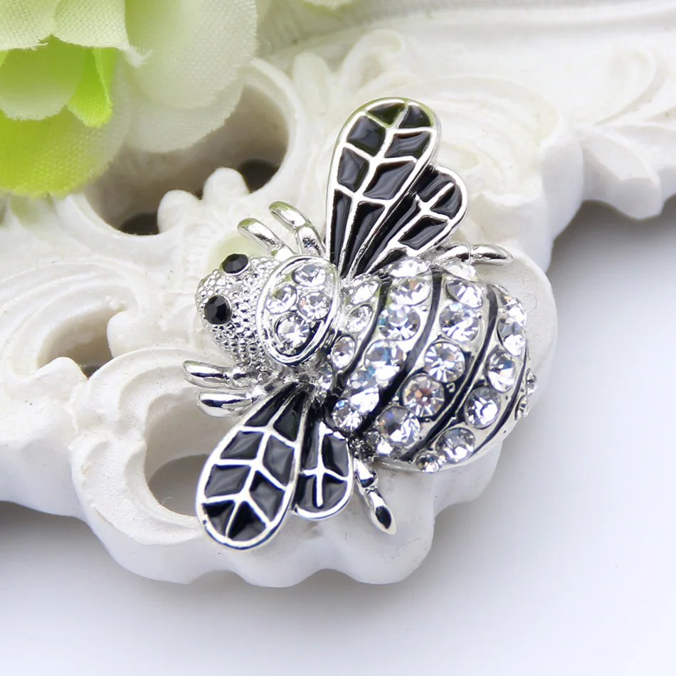 Эмалированные броши в виде пчел эмалированные Броши золотого цвета шампань