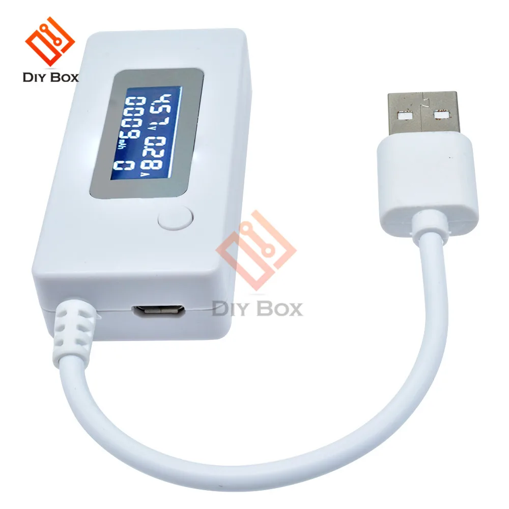 ЖК-детектор USB Вольтметр Амперметр мобильное зарядное устройство Емкость Тестер измеритель напряжения тока зарядка монитор 3 в-7 в DC 3-7 в