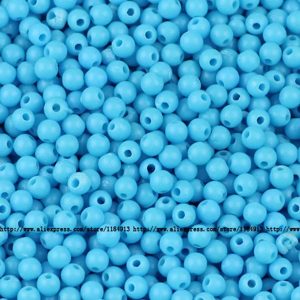 N415 Lake blue JHNBY бусинки пирожное с кремом высокого качества акриловые бусины 1000 шт 4 мм круглые неоновые мягкие бусины для украшения браслетов своими руками - Цвет: N415 Lake blue