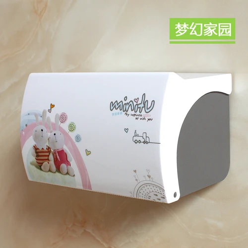 A Toilet Paper Holder Plastic Acrylic Waterproof Toilet Roll Holder Box Free Stiletto Creative Door Paper Towel Box - Цвет: A