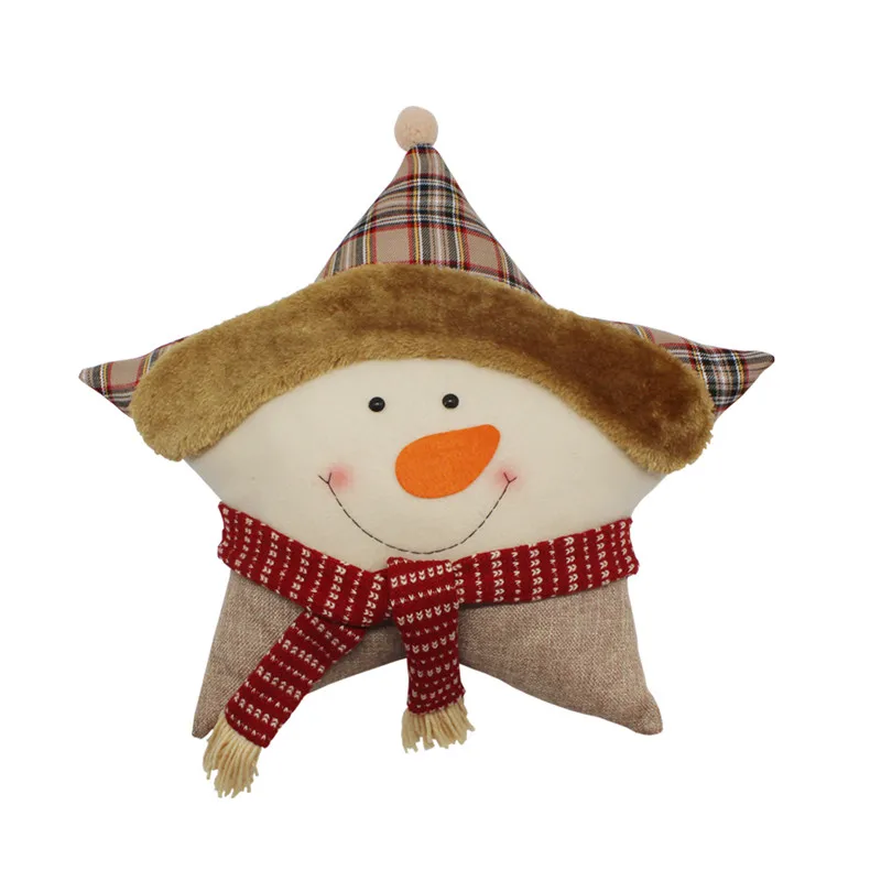2018 Новое поступление рождественские украшения для дома подушка в виде звезды
