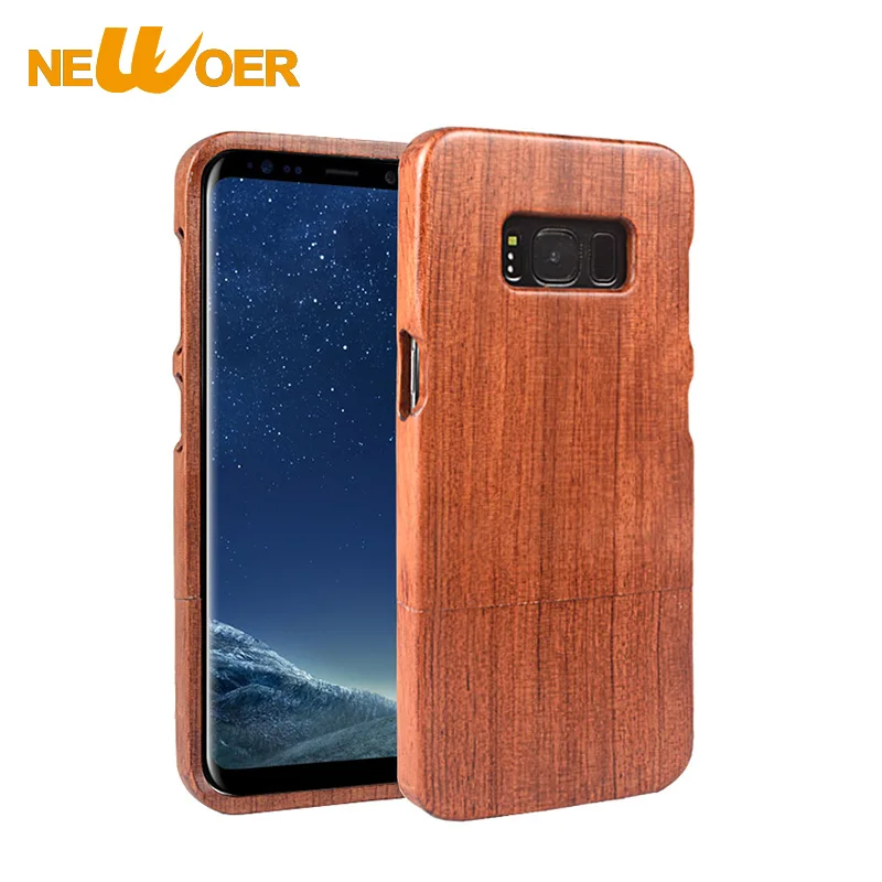 Оригинальный newoer природа палисандр чехол для Samsung Galaxy S8 телефона 100% реального
