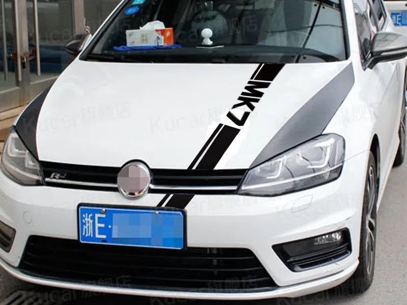 Наклейка на головку автомобиля для VK Volkswagen GOLF7 GOLF6 MK6 MK7 MK6R MK7R|Наклейки автомобиль| |