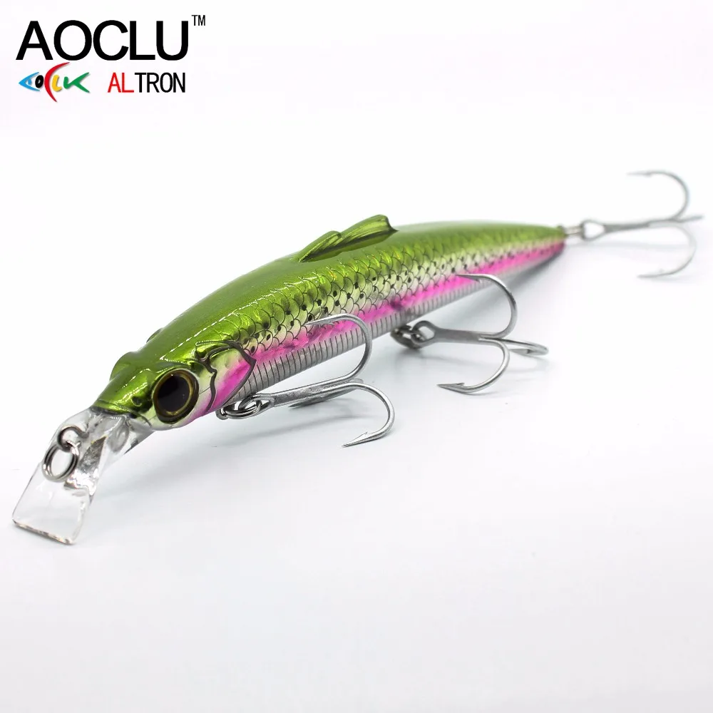 AOCLU воблеры 6 шт./лот Jerkbait 150 см 27 г жесткая наживка гольян кривошипная рыболовная
