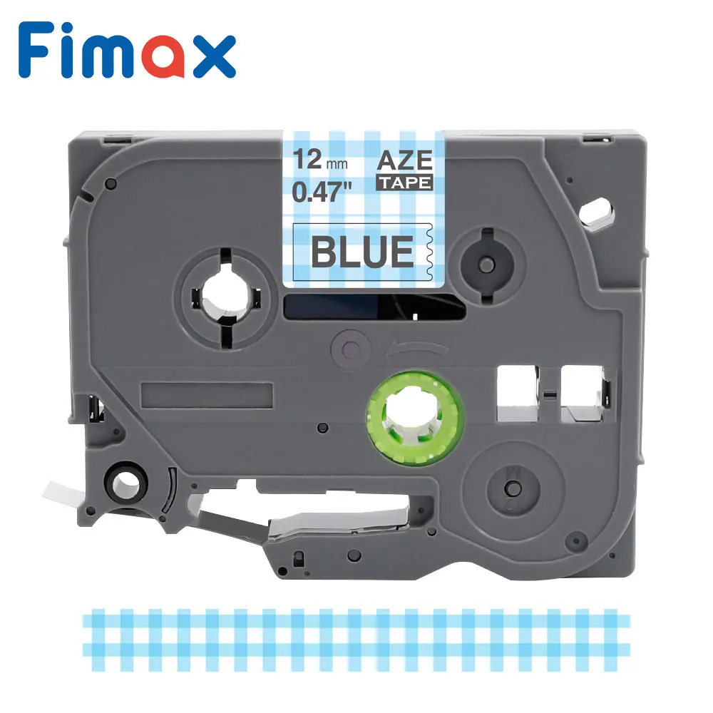 Gray on Blue plaid Fimax tze231 Tze-231 tz лента многоцветный узор 12 мм Совместимость для Brother p-touch принтер Tz-231 TZ231 для Brother производитель этикеток - Цвет: Gray on Blue plaid
