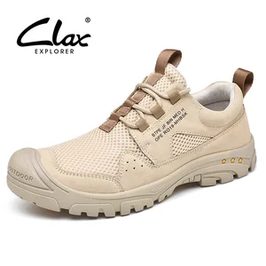 Мужская обувь CLAX 2019, летняя мужская сетчатая обувь, дышащие мужские кроссовки, повседневная прогулочная обувь, большие размеры
