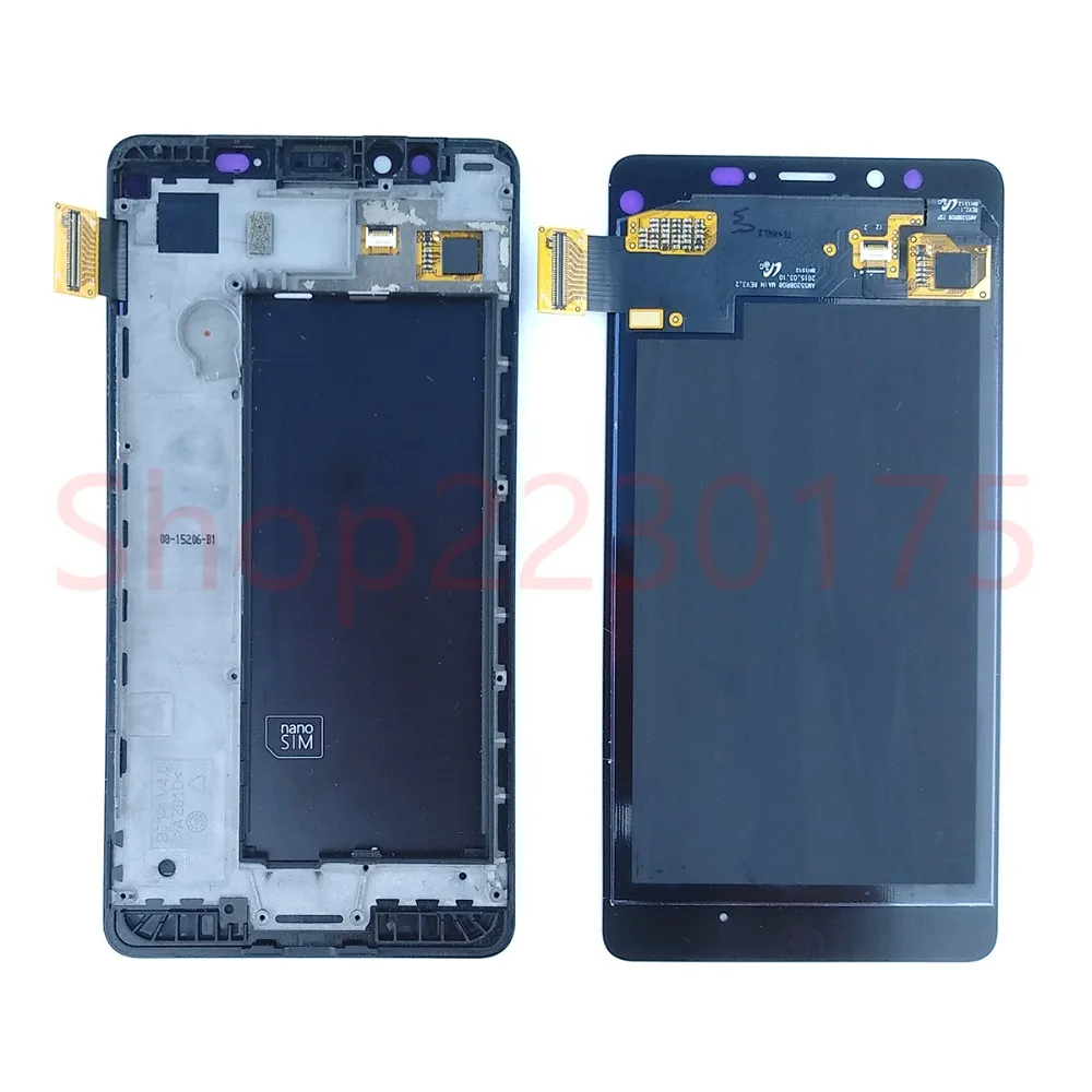 Для Nokia Lumia 950 RM-1104 RM-1118 ЖК-дисплей кодирующий преобразователь сенсорного экрана в сборе рамка запасные части