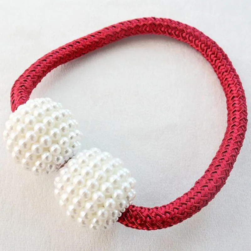 Жемчужные магнитные держатели для шаров на шнуровке висячая пряжка завязка