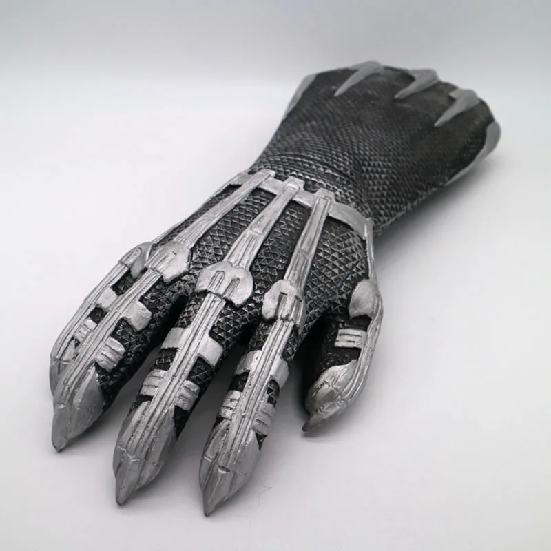 1 PCS Glove Фильм Черная пантера коготь перчатки маска для костюма на Хэллоуин косплей-реквизиты для вечеринки для взрослых мужчин женщин - Цвет: 1 PCS Glove