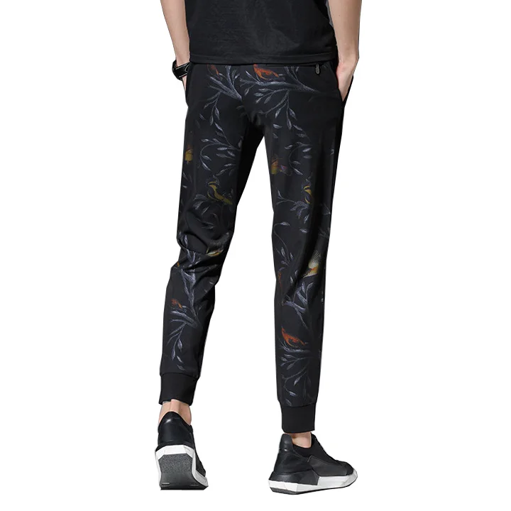 2017 мужские шаровары в стиле хип-хоп черные штаны для бега спортивные V70719 | Мужская