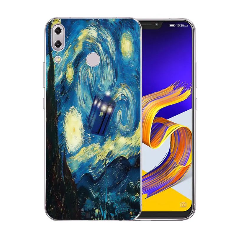 6 2 &quotдля Asus Zenfone 5z ZS620KL/5 ZE620KL Marb Прозрачный мягкий силиконовый чехол для телефона