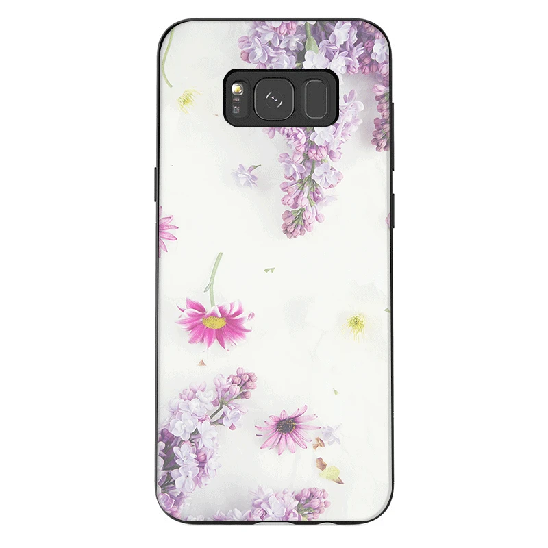 Чехол-футляр фиолетового цвета из силикона и ТПУ Desxz для Samsung Galaxy S7 S6 Edge S8 S9 S10 Plus Note