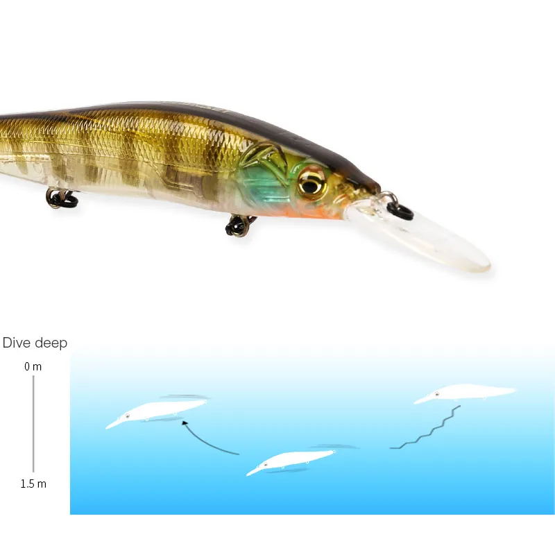 Tsurinoya Minnow рыболовная приманка 110 мм/14 7 г глубина погружения 1 5 м жесткая наживка