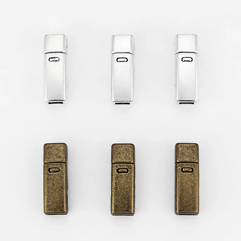 

5 комплектов 5,5x2 мм магнитный браслет с застежкой для 5 мм плоского кожаного шнура