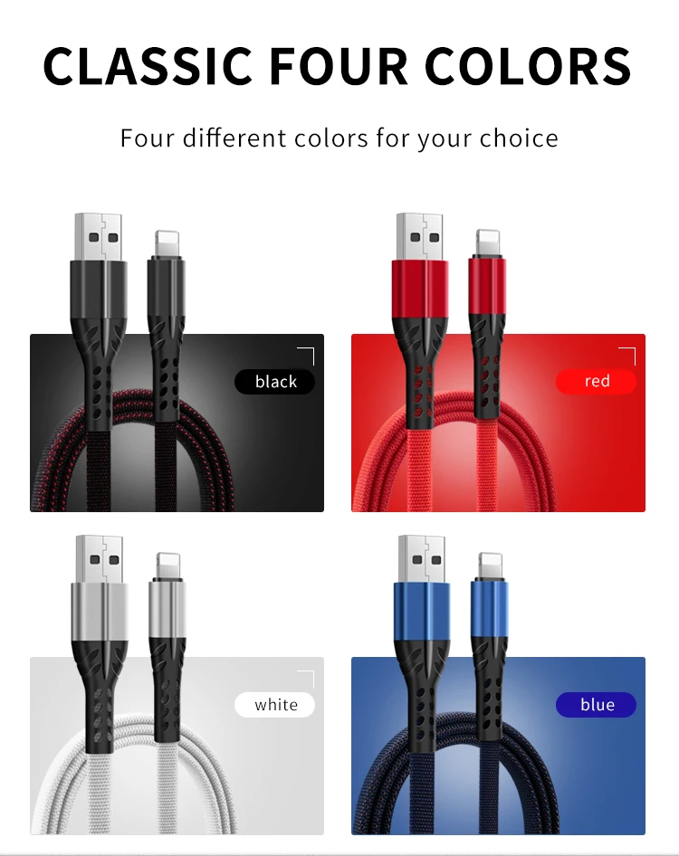 NOHON USB кабель для iPhone Xs Max Xr X iPad iPod 8 7 6 6s Plus 8pin Быстрая зарядка нейлоновый шнур Синхронизация данных кабели для зарядного устройства USB