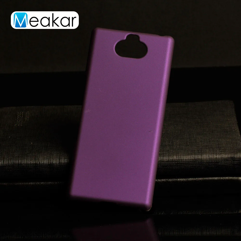 Матовая Пластик Coque 6.0For sony Xperia 10 чехол для sony Xperia 10 Xa3 I3113 I4113 I4193 I3123 телефона чехол-лента на заднюю панель - Цвет: Purple