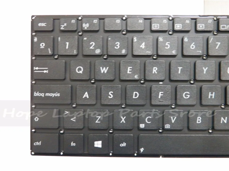 Испанская клавиатура для ASUS K55 K55A K55N K55V K55VJ K55VM K55VD K55VS K55XI черная SP-клавиатура |