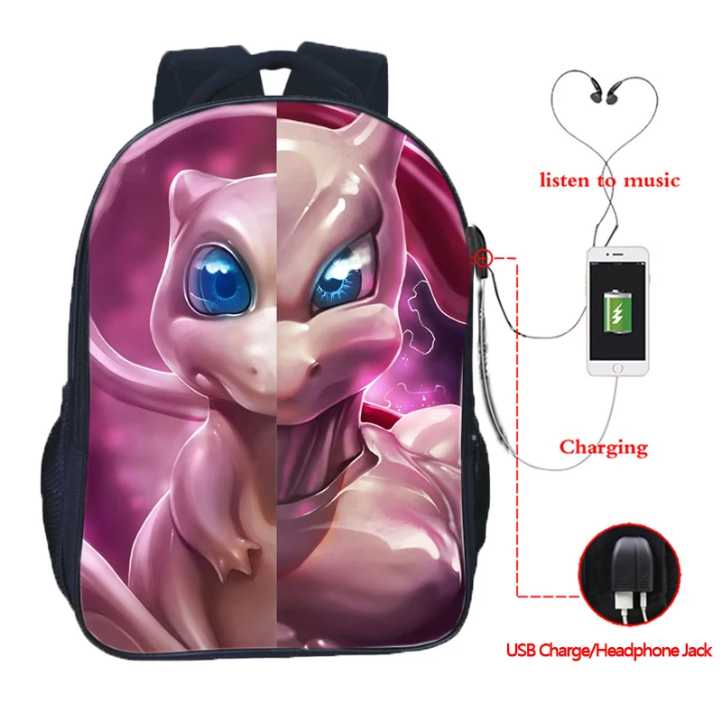 Рюкзак с USB зарядкой для студентов мальчиков и девочек рюкзак мужчин женщин