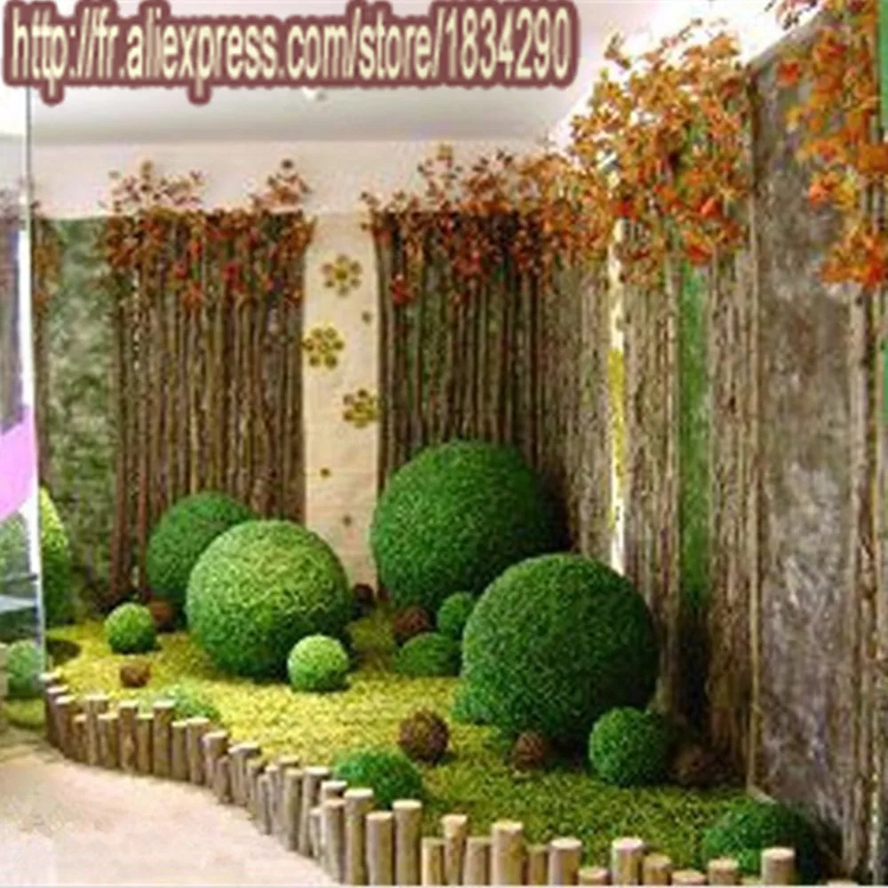 18 см искусственные растения Трава шар украшение цветок дома супермаркет зеленый