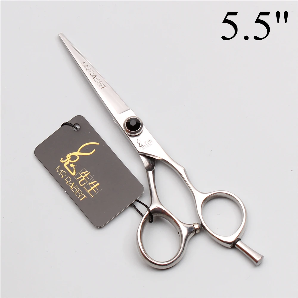 Парикмахерские ножницы 5 &quot6&quot японские 440C Mr Rabbit из черного камня