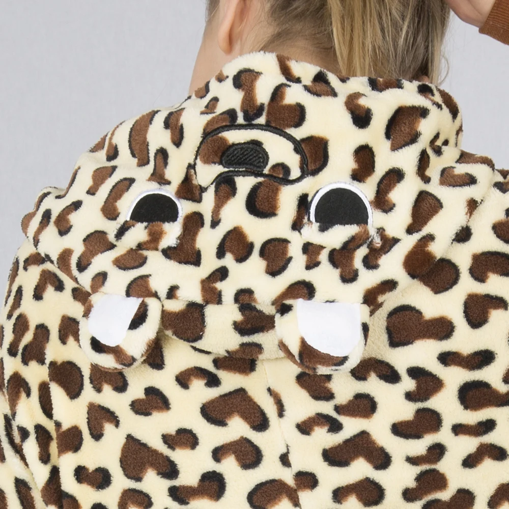 KIGUCOS леопардовые костюмы для косплея фланелевая одежда сна с героями