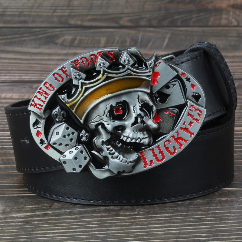 Пряжка для ремня lucky 13 с черепом мужских джинсов|belt buckles for men|skull belt bucklebelts |