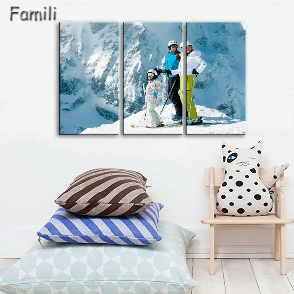 3 шт. Картина на холсте для катания лыжах|art pictures|wall art pictureframed wall |