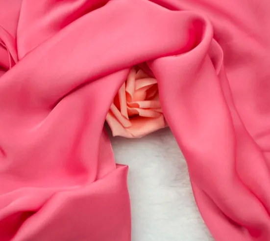 DEEP PINK Полиэфирная ИМИТИРОВАННАЯ шелковая атласная шифоновая ткань 50D мягкая пряжа для летнего платья рубашка - Цвет: DEEP PINK