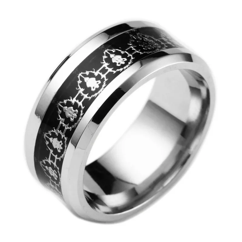 Кольцо из нержавеющей стали с изображением фильма World of Warcraft|jewelry travel|steel piercing