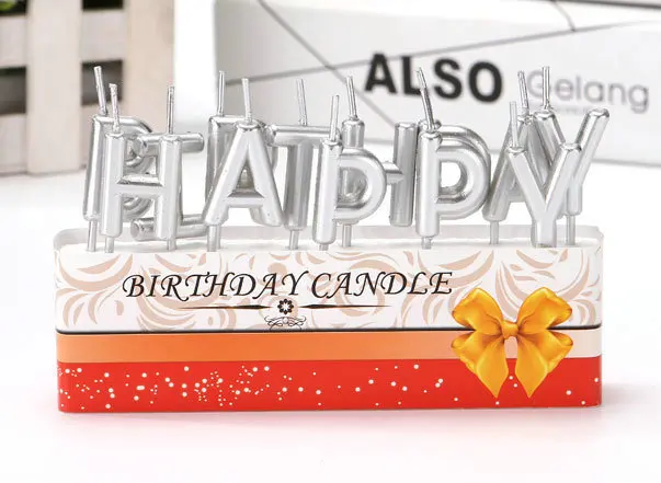 1pcs Gold Silver Number 0-9 Candle Birthday Party Design Candle Decoration Happy Birthday Anniversary Candle Supplies DIY