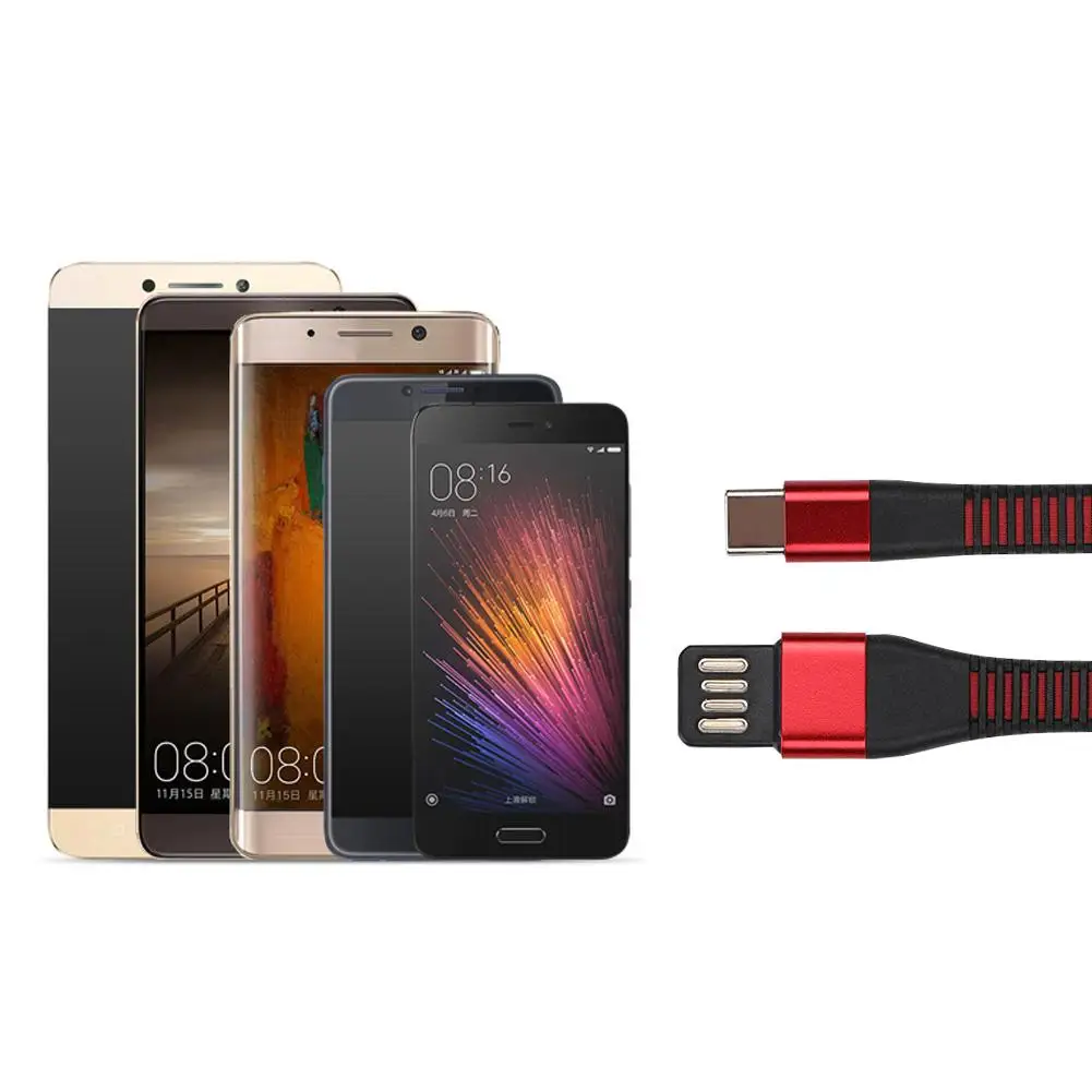 Мини usb кабель двухсторонний кабель для быстрой зарядки короткий type-C USB линия передачи данных Новинка