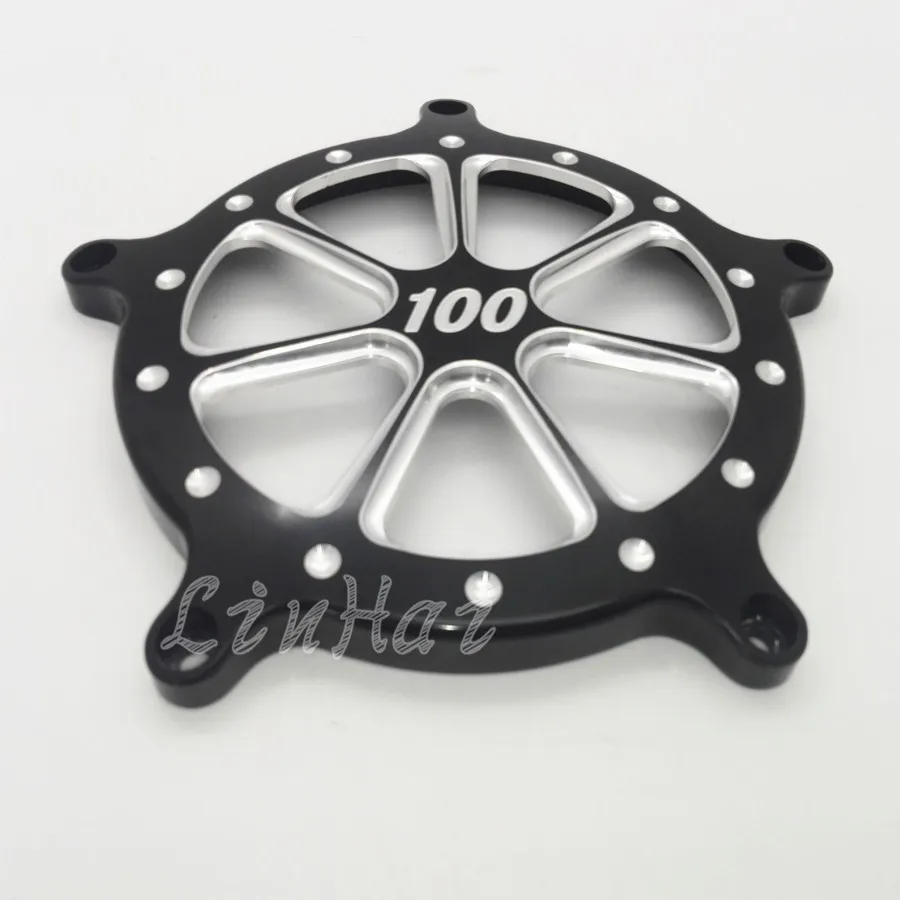 Черный край Резка CNC алюминиевый воздушный фильтр очиститель Крышка для Harley Softail