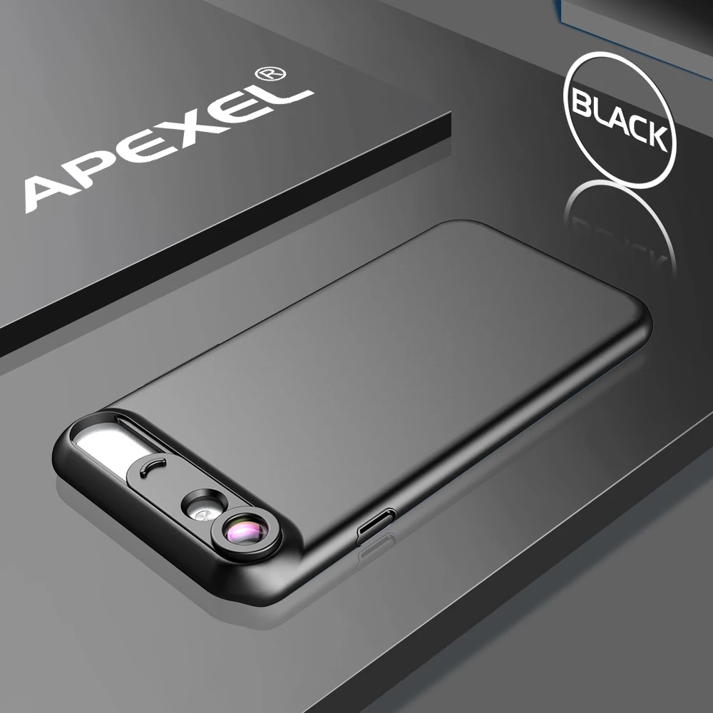 APEXEL 10X Супер Макро объектив Микро телефон камера объектив Комплект с задней чехол для iPhone 6 6s plus 7/8