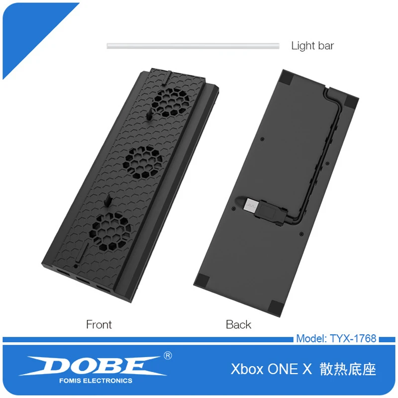 Вентилятор охлаждения подставка для Xbox One X консоли рассеивания тепла ДОБЕ 1768| |
