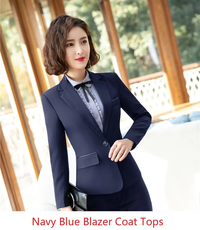 Navy Blue Модная винная модель года, стильные женские блейзеры и куртки, пальто на весну и осень, женские офисные топы, одежда с длинным рукавом - Цвет: Navy Blue