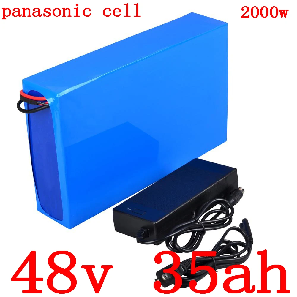 

eBike Battery Panasonic 18650 cell 48V 20Ah 25Ah 30Ah 35Ah Electric Bike Lithium battery For 2000W 1500W 1000W electric scooter