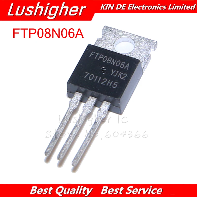 10 шт. FTP08N06A TO 220 FTP08N06 TO220 08N06 оригинал|Интегральные схемы| |