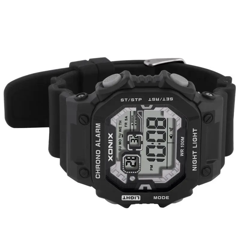 Хит! Топ Модные спортивные светодиодные часы водонепроницаемые 100 м мужские