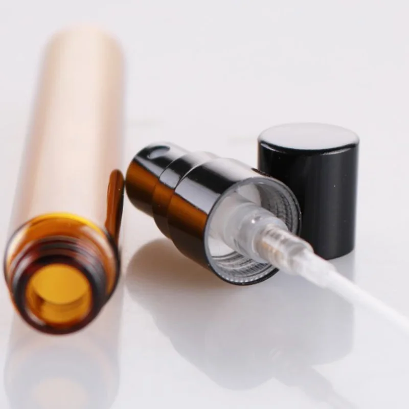 10ML amber Plastic Spray bottle Emtpy Perfume Refillable brown F20172697 | Красота и здоровье