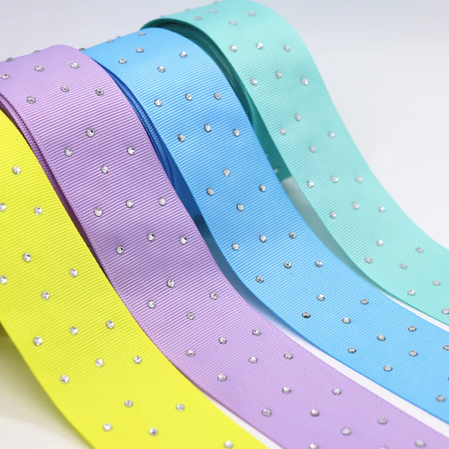 5 ярдов горячей бурения Grosgrain ленты Diamond Печатных 1 &quot38 мм пробки для бутылок DIY
