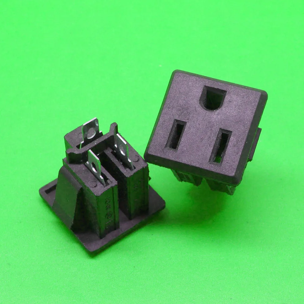 1x американский стандарт электрическая розетка переменного тока 15 А 125 в