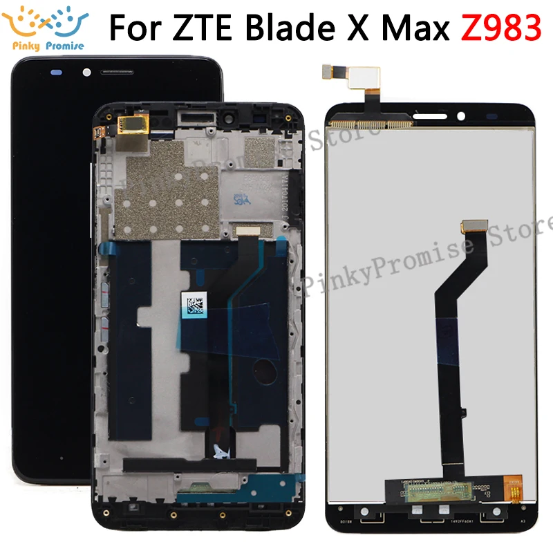 Для ZTE Blade X Max Z983 ЖК дисплей и сенсорный экран 6 0 дюйма в сборе запасные части для с