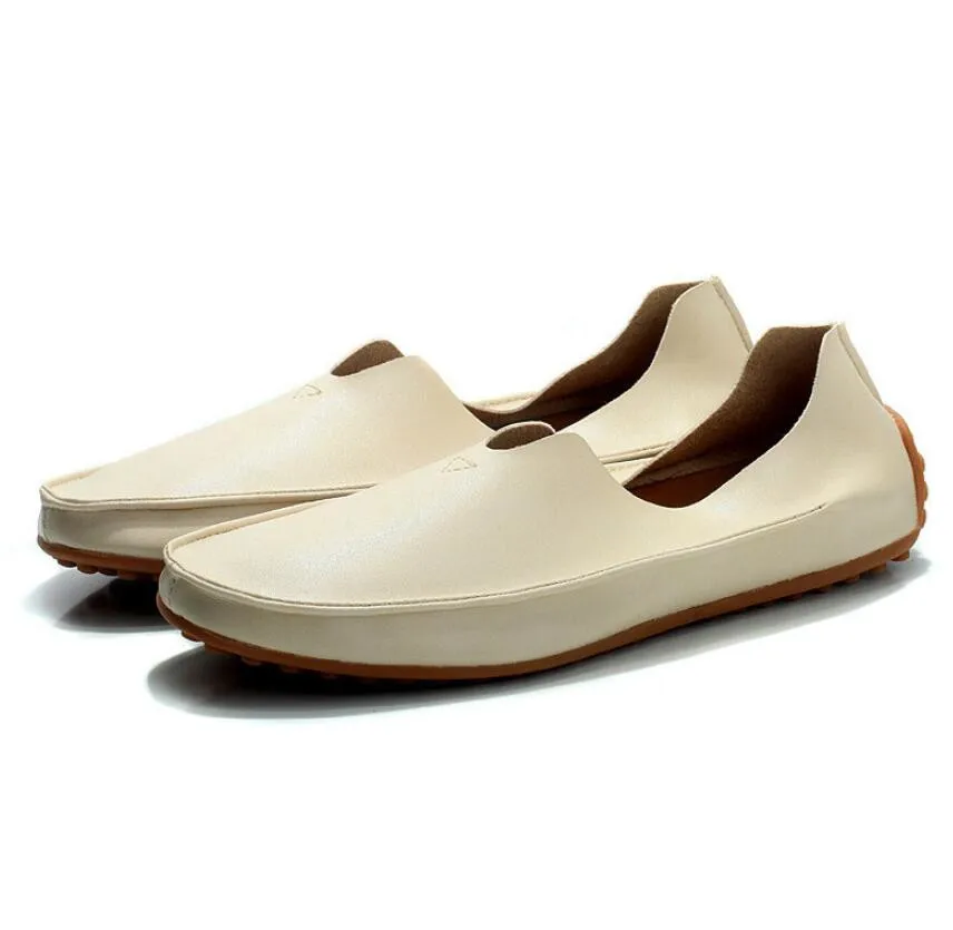 CHAISHOU man shoes Spring new leather genuine plus big size 36-47 slip-op Flats Casual Shoes Peas CS-85 | Обувь