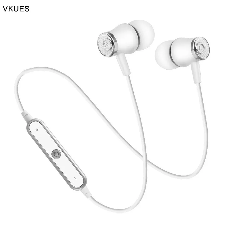 Беспроводные спортивные Bluetooth наушники гарнитура для бега S6 стерео бас