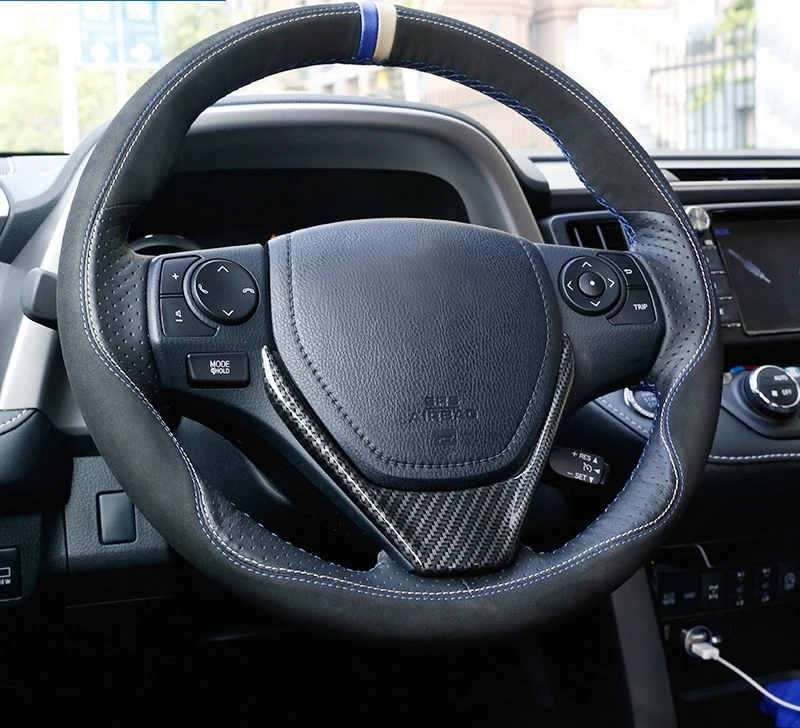 Блестки на руль для Toyota RAV4 2014 2018 декоративная нашивка яркая полоска модификация