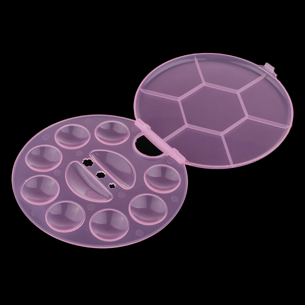 Складная палитра художников в стиле акварели 10 колодцев для рисования коробка хранения большого пальца