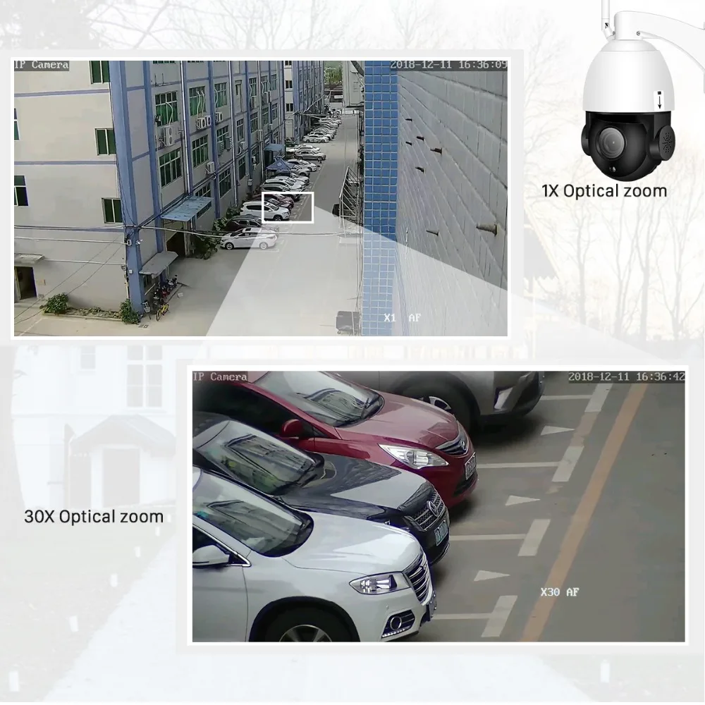 ANBIUX 1080P Беспроводной PTZ Скорость купольная IP камера Камера WI FI 30X зум наружного